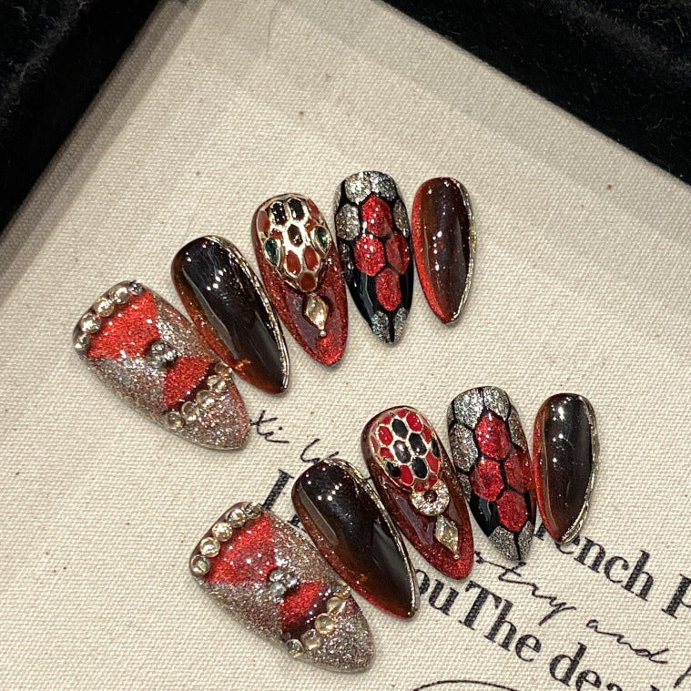 Siren Call Handmade Press-On Nails | Removable, Reusable