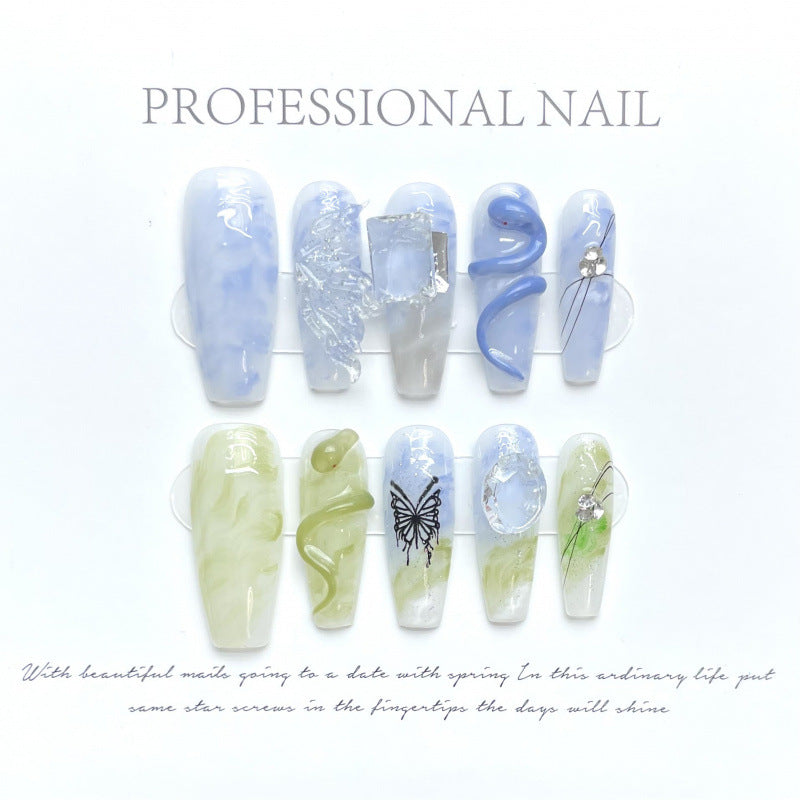 Siren Call Handmade Press-On Nails | Removable, Reusable