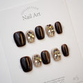 Velvet Venom Handmade Press-On Nails | Removable, Reusable