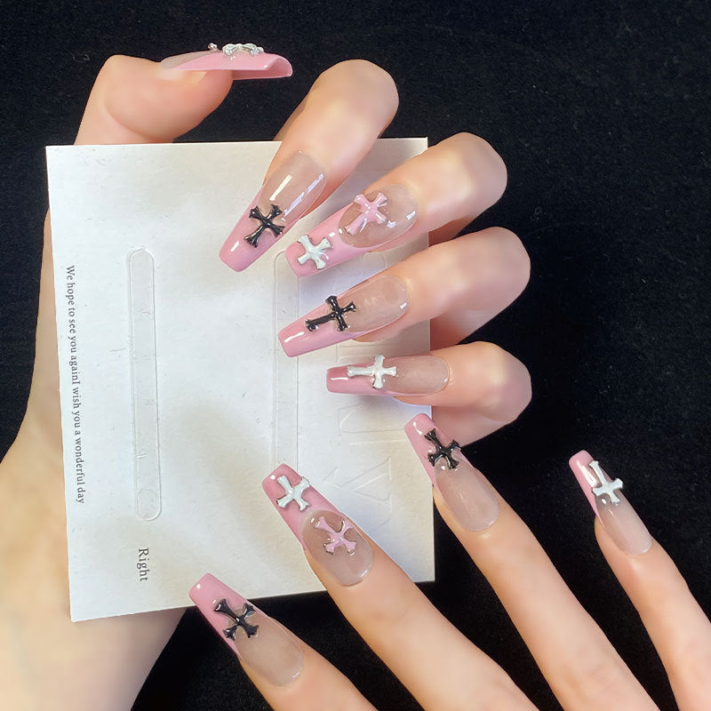 Velvet Rose Handmade Press-On Nails | Removable, Reusable