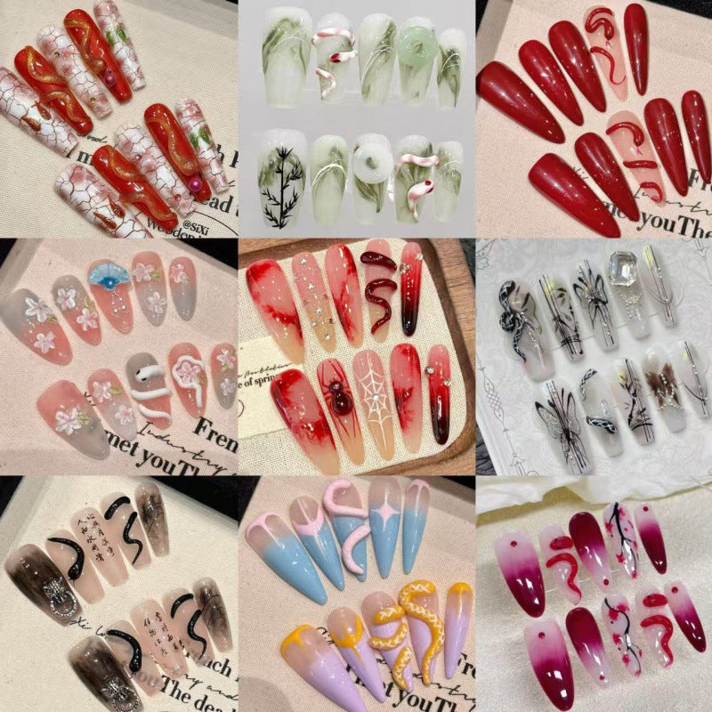 Siren Call Handmade Press-On Nails | Removable, Reusable