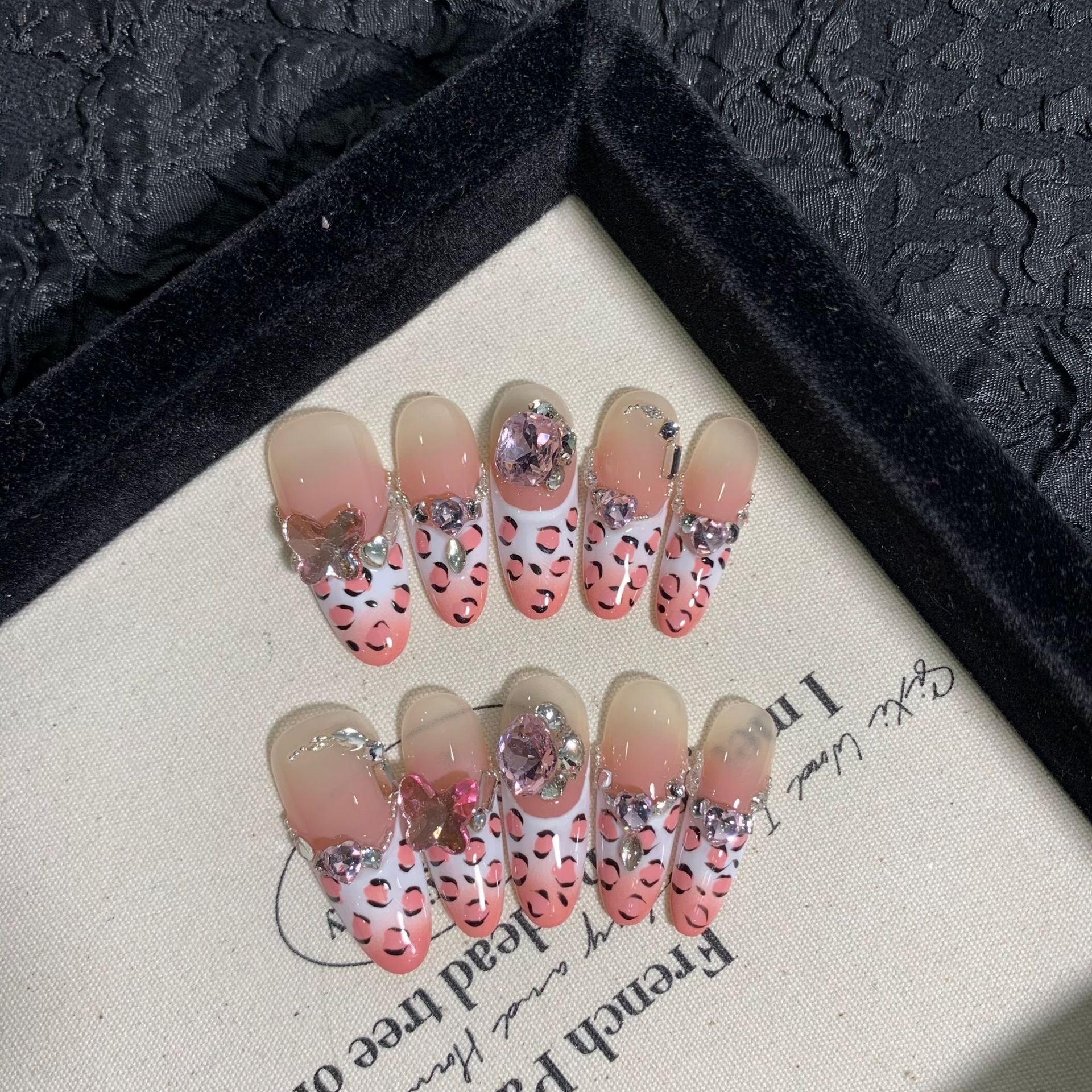 Onyx Crown Handmade Press-On Nails | Removable, Reusable