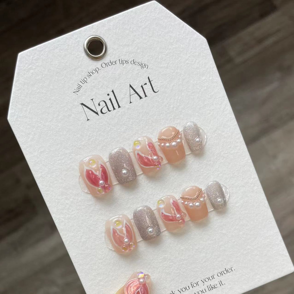 Scarlet Reign Handmade Press-On Nails | Removable, Reusable