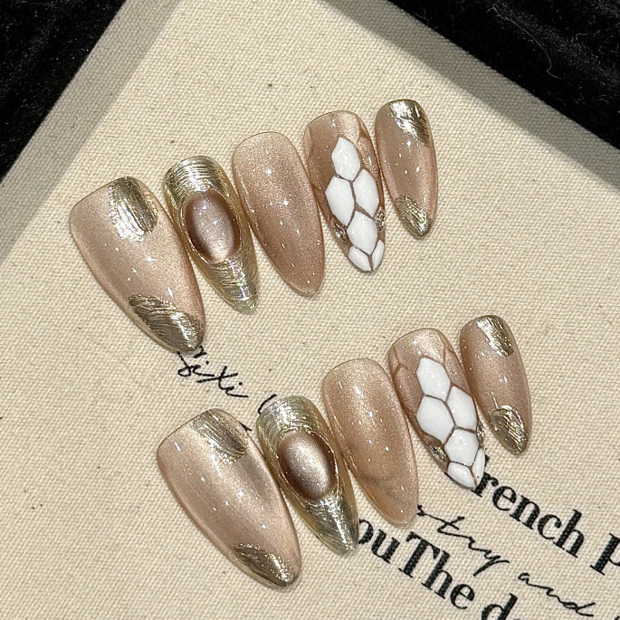 Siren Call Handmade Press-On Nails | Removable, Reusable