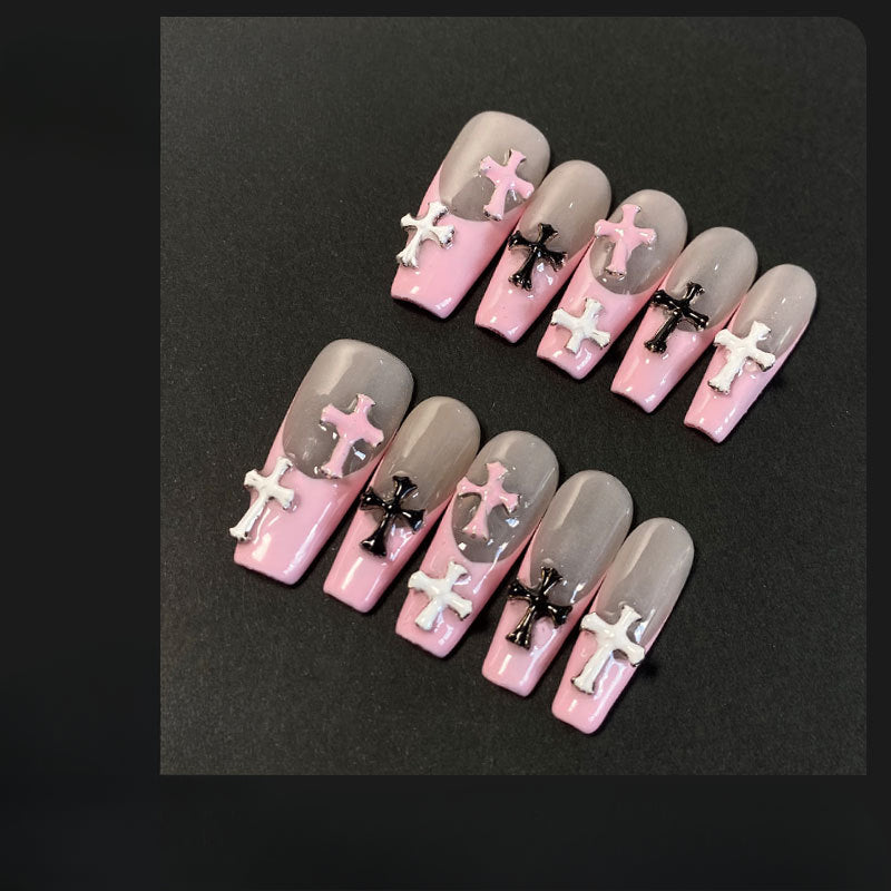 Velvet Rose Handmade Press-On Nails | Removable, Reusable